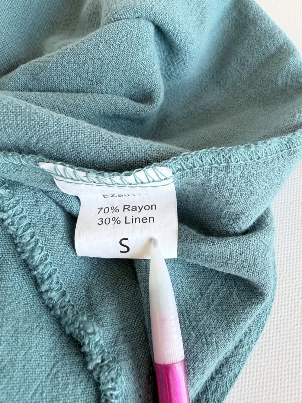 Automet teal linen